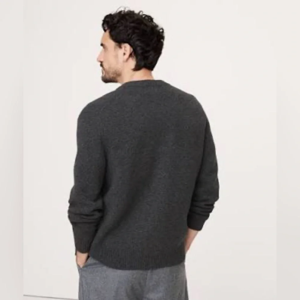 NWT Banana Republic Relaxed Wool Blend Gray Cardigan Sweater Sz S (#513230)